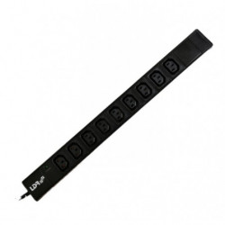LDR 9‑Port 10A IEC C13 Power Distribution Unit(PDU),AU Approved,1U Vertical Mount,Aluminum Material With Power Indicator,2m