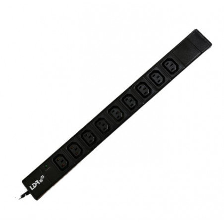 LDR 9‑Port 10A IEC C13 Power Distribution Unit(PDU),AU Approved,1U Vertical Mount,Aluminum Material With Power Indicator,2m