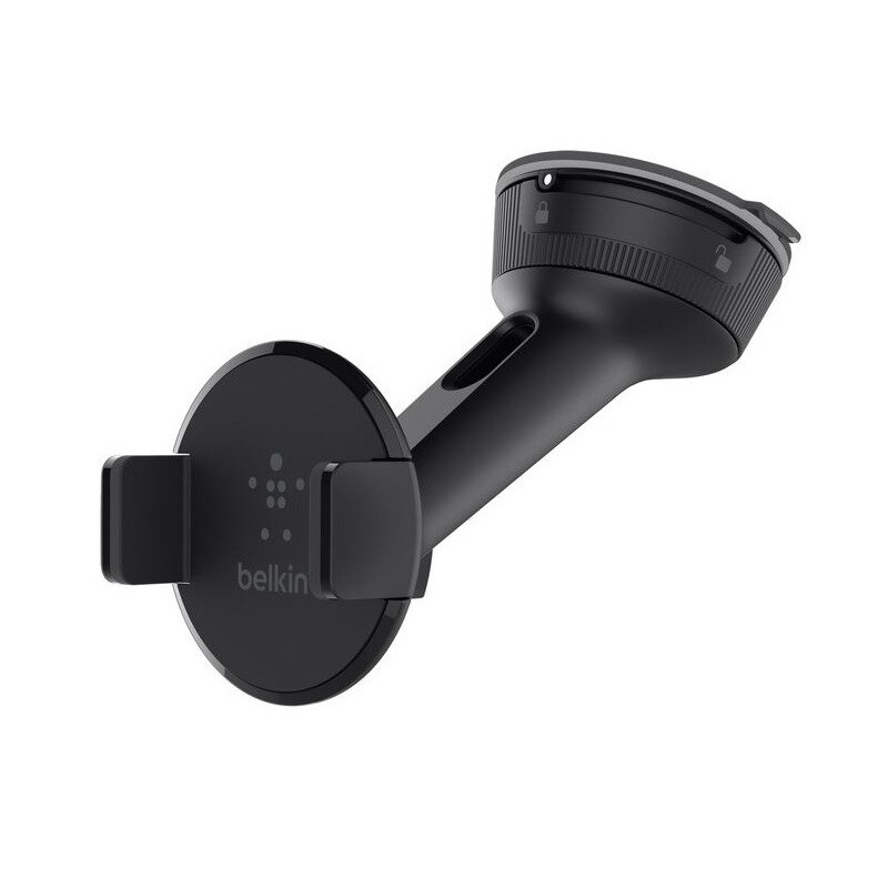 Belkin Universal Car Mount - Black (F8M978BT), 360 Degree Rotation, Fits up to (6') Screen Size, Securely Attaches to Dash & 