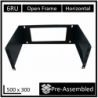 LDR Open Frame 6U Wall Mount Frame (500mm x 300mm) - Black Metal Construction