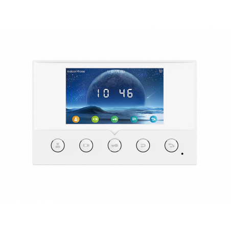 Fanvil i51W Indoor SIP Station, 4 SIP Lines, 5 Buttons, PoE, 4.3' Colour Screen, Linux, ONVIF, 2Yr Warranty