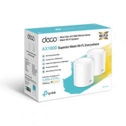 TP-Link Deco X20(2-pack) AX1800 Whole Home Mesh Wi-Fi 6 System, Up To 370 sqm Coverage, WIFI6, 1201Mbps @ 5Ghz, 574Mbps @ 2.4