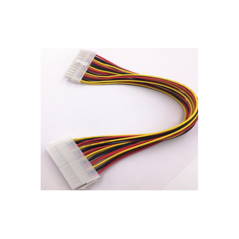 8ware 24 Pin ATX Power Supply Extension Cable Sleeved 30cm Male to Female (20 4 Pin) Power Supply to Motherboard