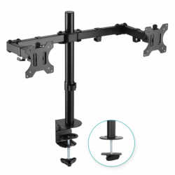 mbeat® activiva ErgoLife Dual Monitor Screen Double Joint Monitor Arm Detachable VESA 360° Rotary Two Mounting Options Net 