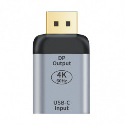 Astrotek USB-C to DP DisplayPort Female to Male Adapter support 4K@60Hz Aluminum shell Gold plating for Windows Android Mac O