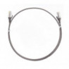 8ware CAT6 Ultra Thin Slim Cable 1m / 100cm - Grey Color Premium RJ45 Ethernet Network LAN UTP Patch Cord 26AWG for Data