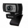 Verbatim 1080p Full HD Webcam - Black/Silver FHD 1920x1080, 2.0 Mega Pixels, Compatible with Windows XP,7 8, 10, Android V5, 