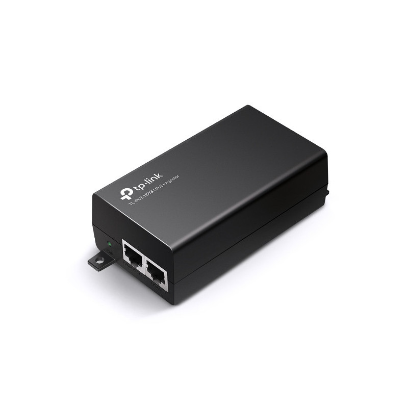 TP-Link TL-POE160S Omada PoE  Injector, 2 Gigabit Ports, 802.3af/at, Integrated Power Supply, Wall Mountable, Plug & Play