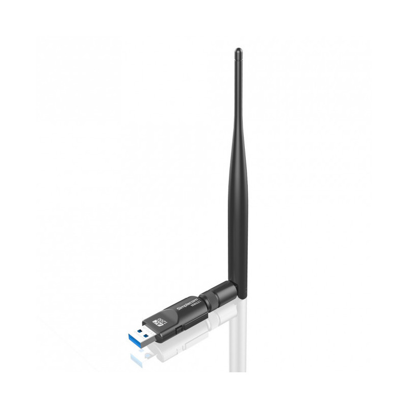 Simplecom NW621 AC1200 WiFi Dual Band USB Adapter with 5dBi High Gain Antenna