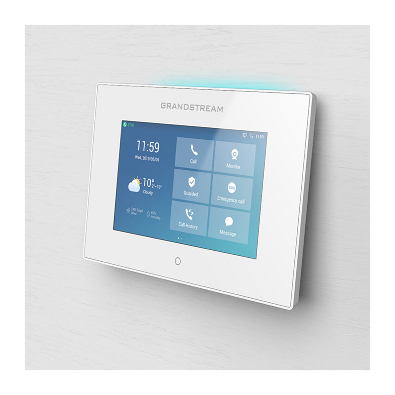 Grandstream GSC3570 HD Intercom and Facility Control Station, 7-inch touch screen LCD and full duplex 2-way HD audio