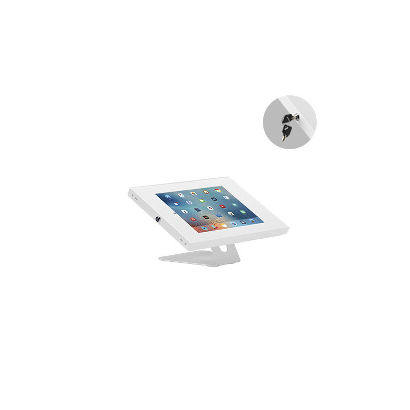 Brateck Anti-Theft Wall-Mounted/Countertop Tablet Holder  Fit most 9.7' to 11' tablets( iPad, iPad Air, iPad Pro, - White 343