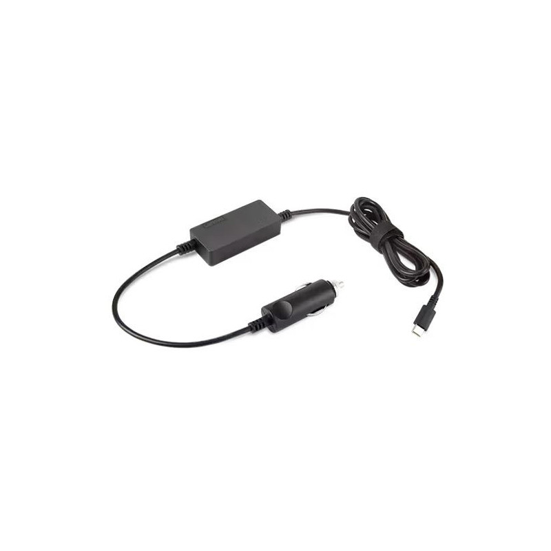 LENOVO 65W USB-C DC Travel Adapter Laptop Car Charger 1.8m Cable 140g Lightweight for Lenovo ThinkPad ThinkBook Notebook Tabl