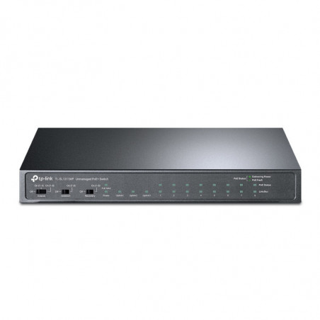 TP-Link TL-SL1311MP 8-Port 10/100Mbps   3-Port Gigabit Desktop Switch with 8-Port PoE , Extend Mode for 250m PoE Transmitting