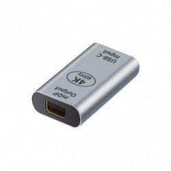 Astrotek USB-C to Mini DP DisplayPort Female to Female Adapter support 4K@60Hz for iPad Pro Macbook Air Samsung Galaxy MS Sur
