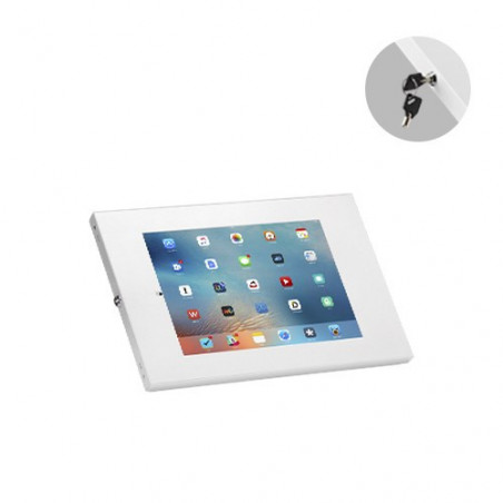 Brateck Anti-Theft Wall-Mounted Tablet Enclosure Fit most 9.7' to 11' tablets including iPad, iPad Air, iPad Pro,- White 226x