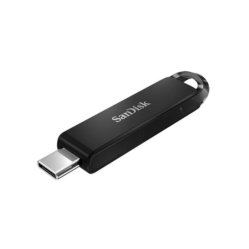 SanDisk Ultra USB Type-C Flash Drive, CZ460 128GB, USB Type C 3.1, Black, Super-thin Retractable, 5Y