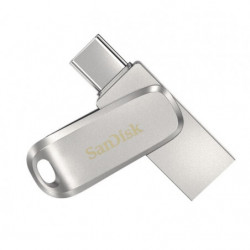 SanDisk 32GB Ultra Dual Drive Luxe USB-C & USB-A Flash Drive Memory Stick 150MB/s USB3.1 Type-C Swivel for Android Smartphone