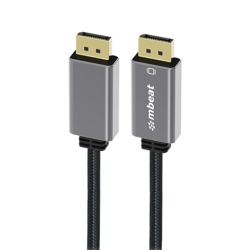 mbeat® Tough Link 1.8m Display Port Cable v1.4 - Connects Computer, Laptop to HDTV, Monitor, Gaming Console, Supports 8K@60H