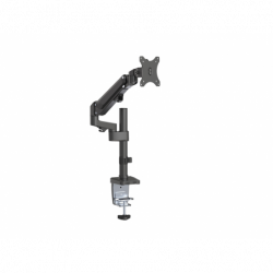 Brateck Single Monitor Heavy-Duty Aluminum Gas Spring Monitor Arm Fit Most 17' - 35' Monitors Up to12kg per screen VESA 75x75