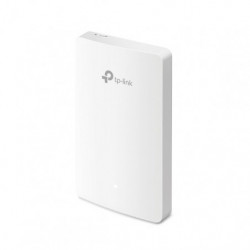 TP-Link EAP615-Wall Omada AX1800 Wall Plate WiFi 6 Access Point, 1201/574 Mbps, 4x Gigabit Ethernet Port, 2x Antenna, Central