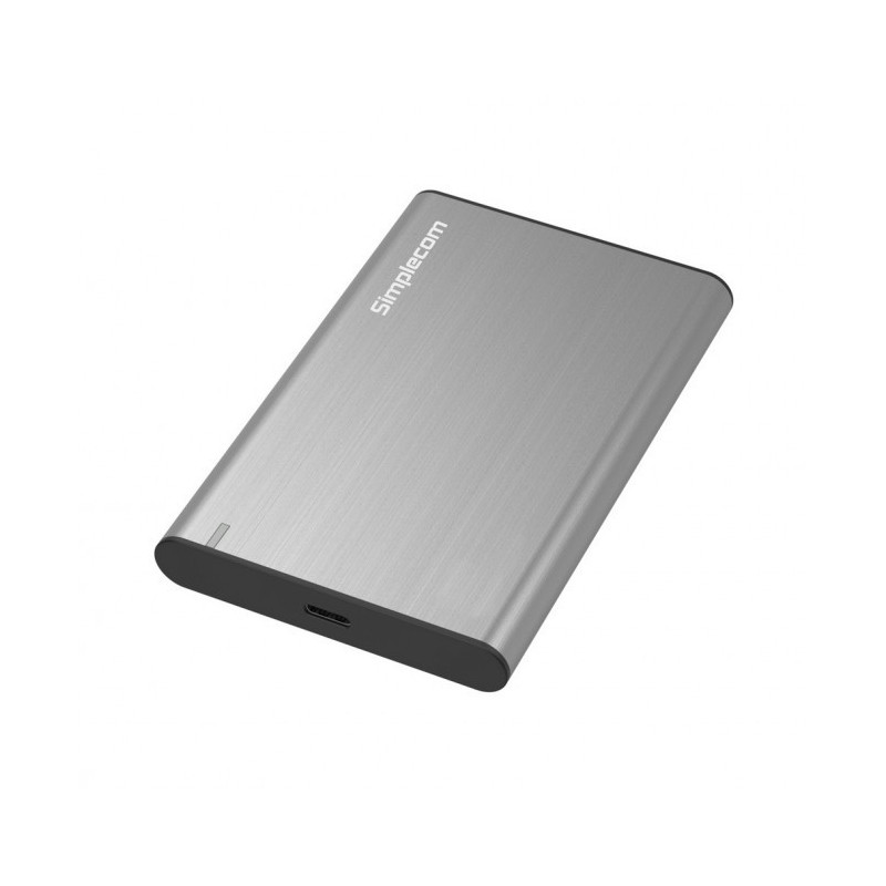 (LS)Simplecom SE221 Aluminium 2.5'' SATA HDD/SSD to USB 3.1 Enclosure Grey USB 3.1 Gen 1 support up to 5Gbps data transfer ra