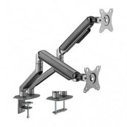 Brateck Dual Monitor Economical Spring-Assisted Monitor Arm Fit Most 17'-32' Monitors, Up to 9kg per screen VESA 75x75/100x10