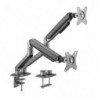 Brateck Dual Monitor Economical Spring-Assisted Monitor Arm Fit Most 17'-32' Monitors, Up to 9kg per screen VESA 75x75/100x10