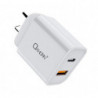 Oxhorn USB Type-C and Type-A 3.0 Quick Charge 20W Charger AC adapter 240V 50/60Hz 1A certified