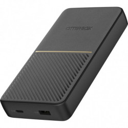 OtterBox Fast Charge Power Bank 20K mAh - Black (78-80642), Dual Port USB-C (18W) & USB-A (18W), Includes USB-C Cable (15CM),