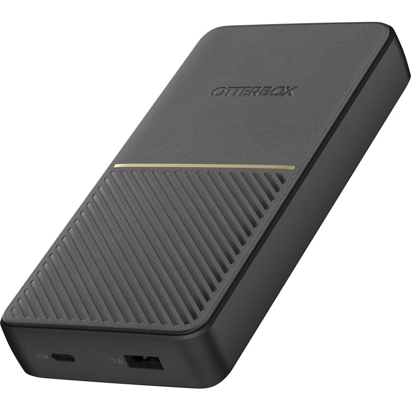 OtterBox Fast Charge Power Bank 20K mAh - Black (78-80642), Dual Port USB-C (18W) & USB-A (18W), Includes USB-C Cable (15CM),
