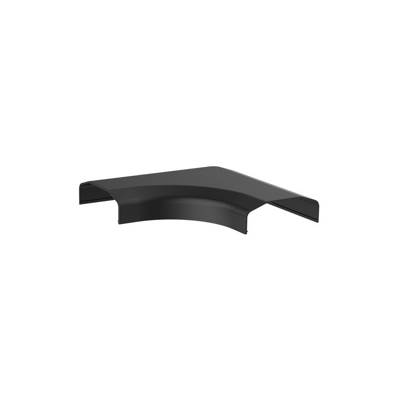 Brateck Plastic Cable Cover Joint L Shape Material:ABS Dimensions 127x127x21.5mm - Black (LS)
