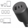 OtterBox 72W USB-C Triple Port Premium Pro Fast Car Charger - Black (78-80899),1x USB-A (12W), 2x USB-C (30W),Fast-Charging f