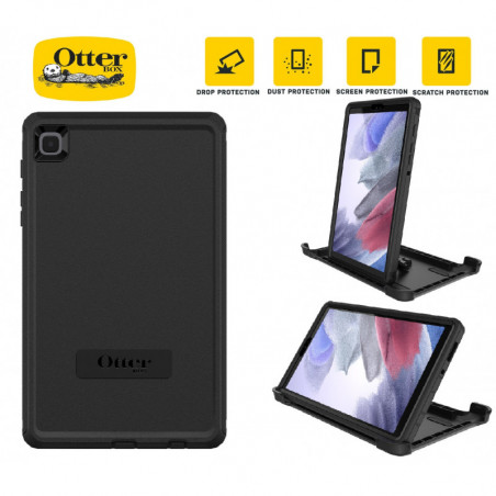 OtterBox Defender Samsung Galaxy Tab A7 Lite (8.7') Case Black - (77-83087), DROP  2X Military Standard, Built-in Screen Prot