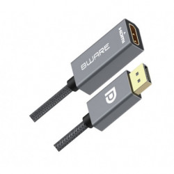 8ware DisplayPort DP to HDMI Adapter Converter Cable 15cm - Male to Female 1080P Gold-Plated for PC/Laptop to HDTVs Projector