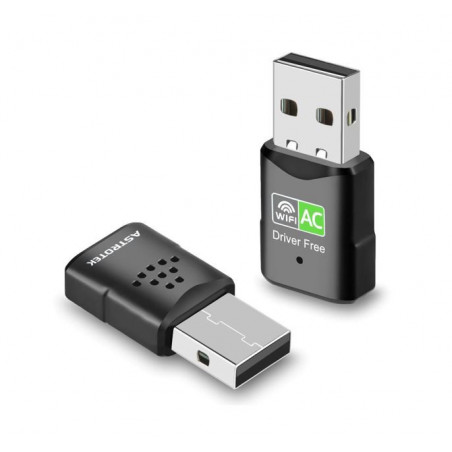 Astrotek AC600 mini Wireless USB Adapter Nano Dual Band WiFi External LAN Network Adaptor for PC MAC Desktop Notebook TV