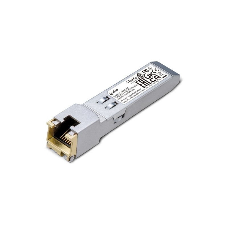 TP-Link TL-SM5310-T 10G BASE-T RJ45 SFP  Module, Transmit data up to 30m* at 10 Gbps, Support DDM, Support TX Disable functio
