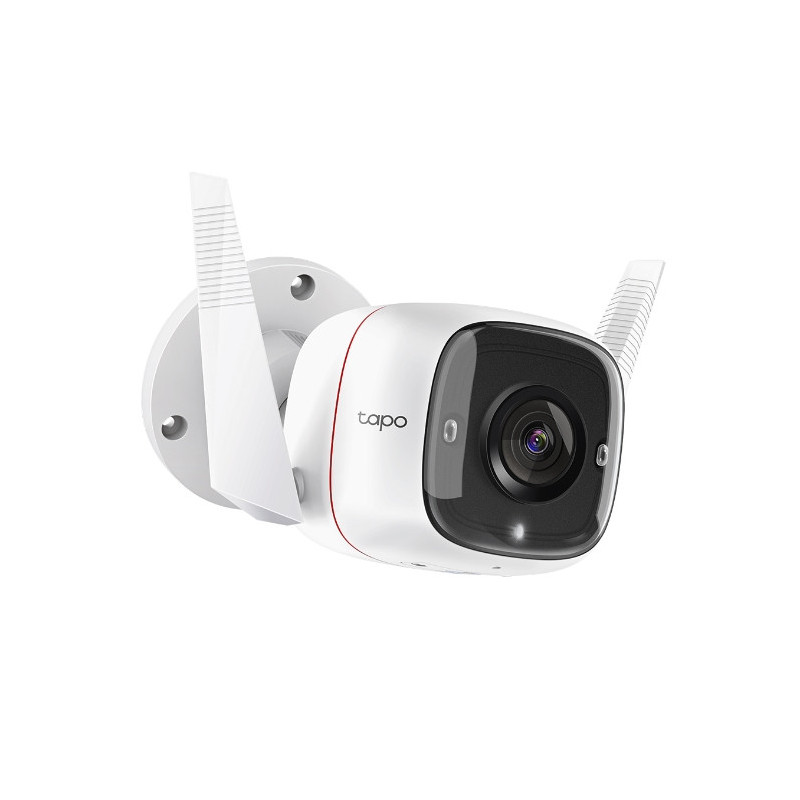 TP-Link TC65 Outdoor Security Wi-Fi Camera Ultra HD Video 3MP Definition, Wired/Wireless, Night Vision, Alarm, Two-Way Audio 
