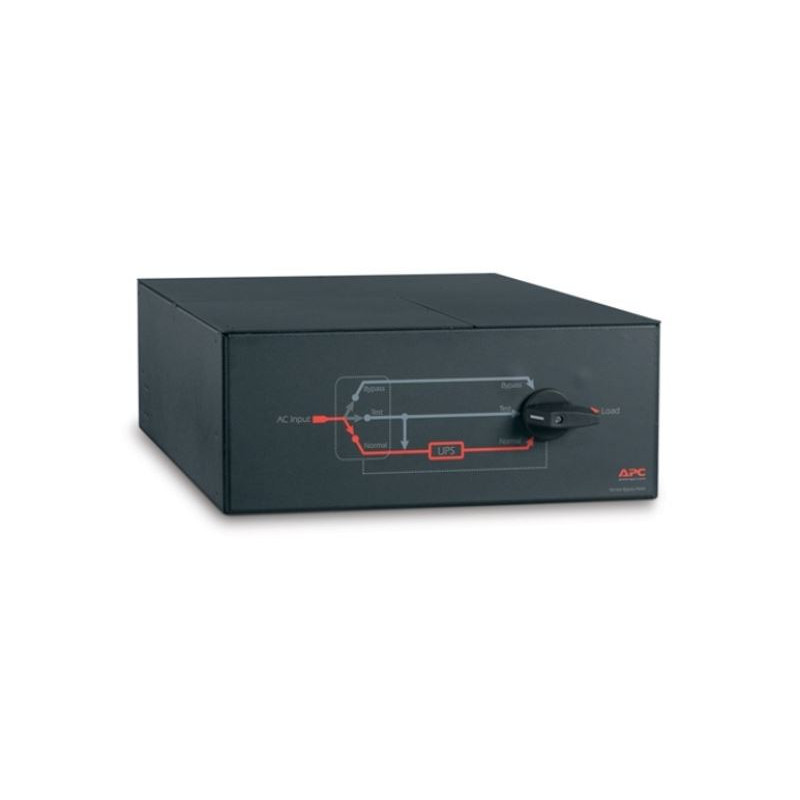 APC Service Bypass Panel, 4U RM, 230V/HW Input, 2x IEC C19 & 8x IEC C13 Output