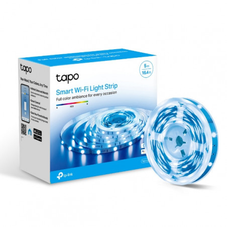TP-Link Tapo L900-5 Smart Wi-Fi Light Strip, Flexible Length, 3M Adhesive, Energy Saving, Voice Control, No Hub Required, 500