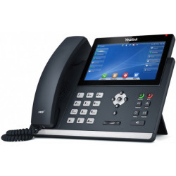 Yealink T48U 16 Line IP phone, 7' 800x480 pixel colour touch screen, Optima HD voice, Dual Gigabit Ports, 1 USB port for BT40