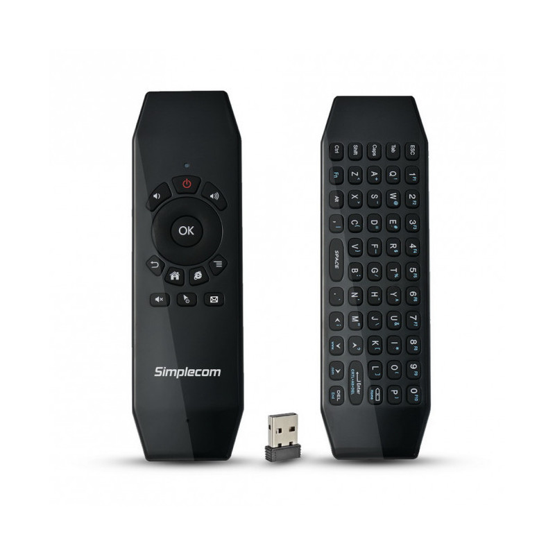 Simplecom RT150 2.4GHz Wireless Remote Air Mouse Keyboard with IR Learning