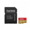 SanDisk Extreme microSDXC, SQXAA 128GB, V30, U3, C10, A2, UHS-I, 190MB/s R, 90MB/s W, 4x6, SD adaptor, Lifetime Limited, Acti