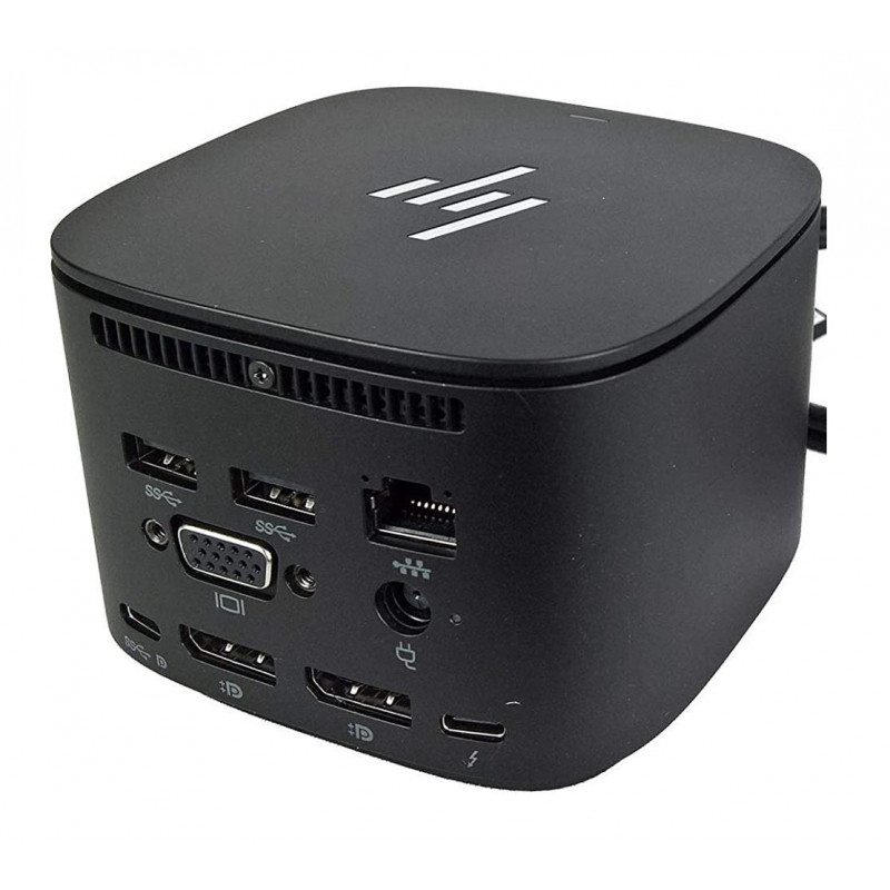 HP Dock G4 Thunderbolt 4 Docking Station - 120W Power Delivery 4xDisplays 2xDP 1xHDMI 3xUSB-A 2xUSB-C 1xTB4 2.5GbE RJ45 for H