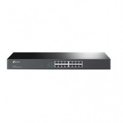 TP-Link TL-SF1016 16-port 10/100M Switch, 16 10/100M RJ45 ports, 1U 19-inch rack-mountable steel case