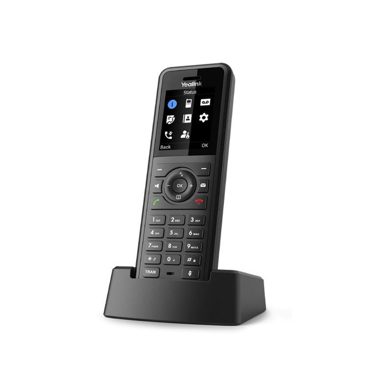 Yealink W57R Professional Business DECT Handset, 1.8' Color Screen, HD Voice, up to 40 hrs talk time, 575 hrs standby, Vibrat