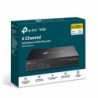TP-Link VIGI NVR1004H-4P 4 Channel PoE  Network Video Recorder, 24/7 Continuous Recording, 4K HDMI Video Output & 16MP Decodi