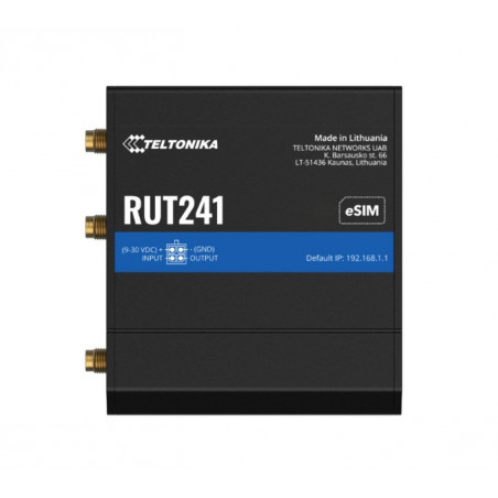 Teltonika RUT241 Industrial Cellular Router, Instant LTE Failover, Compact and Powerful Industrial 4G LTE Router/Firewall, PS