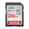 SanDisk Ultra 256GB SDHC SDXC UHS-I Memory Card 150MB/s Full HD Class 10 Speed Shock Proof Temperature Proof Water Proof X-ra