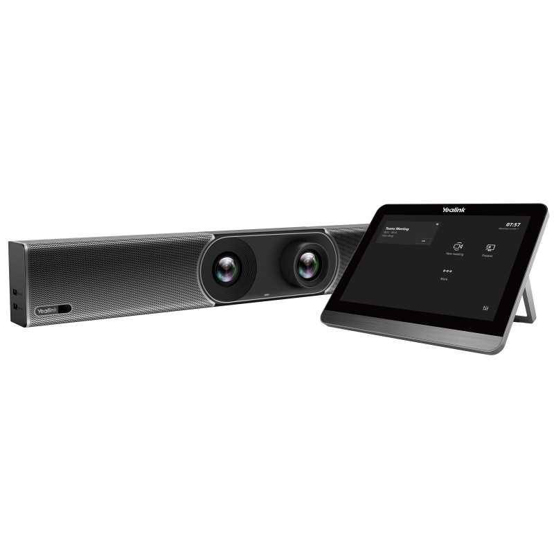 Yealink MeetingBar A30 Microsoft Teams and Zoom Rooms on Android, Medium Room, 10-15 people, CTP18 Touch Panel, Two 4K Camera