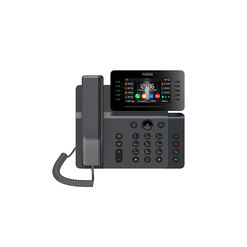 Fanvil V65 Prime Business Phone, 4.3' Adjustable Screen, built-in BT and Wi-Fi, 20 Lines, 45 DSS Keys, HD Voice Quality, SBC 
